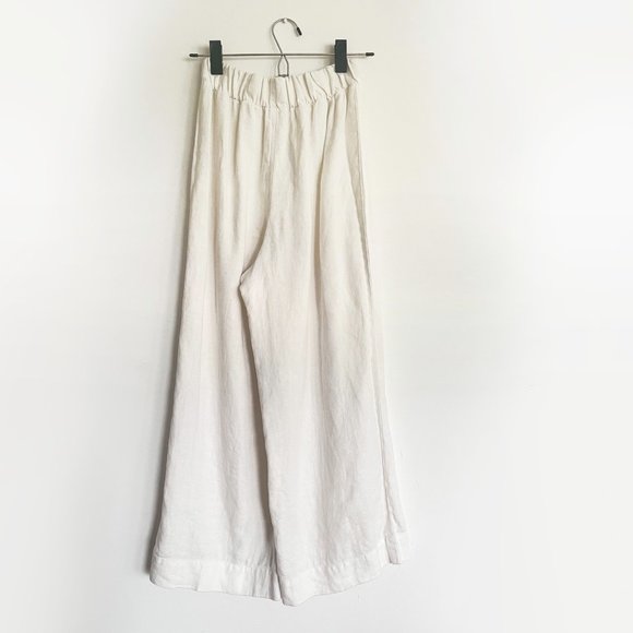 Elizabeth Suzann Florence Pant in Ivory Linen - Picture 5 of 7